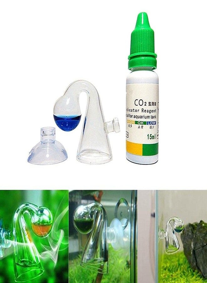 VAYINATO® Co2 Indicator Solution (15Ml) and Drop Checker Indicator Monitor (Glass) for Aquarium Fish Tank by Petzlifeworld - Image 3